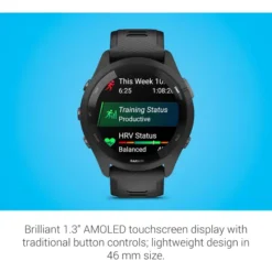 Garmin Forerunner 265 Schwarz/Hellgrau prix maroc