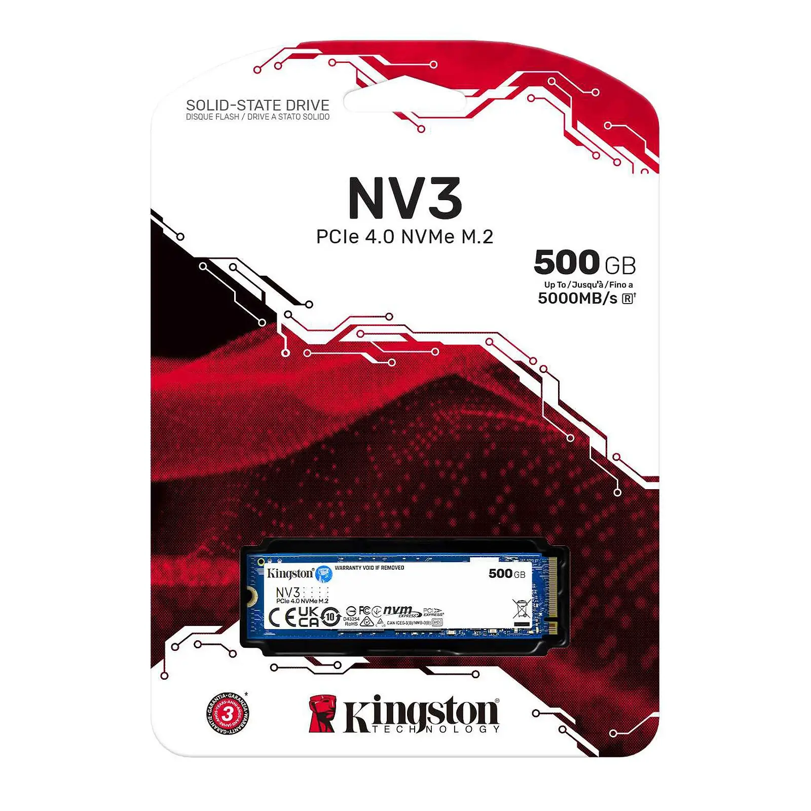Kingston SSD NV3 500 Go