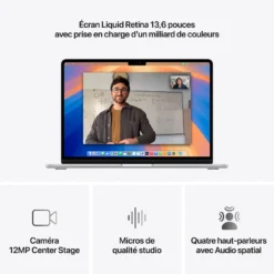 MacBook Air M4 13″ (2025) Argent – 16 Go / 512 Go SSD – Très bon état
