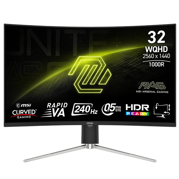 MSI MAG 325CQRXF E2 – Moniteur Gamer 31.5" 2K 240Hz