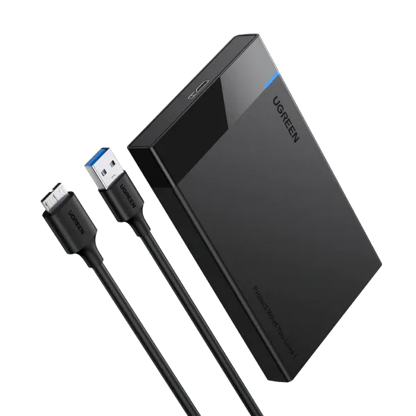 UGREEN USB 3.0 Boîtier Externe 2.5" SATA – Rapide, Compact et Compatible