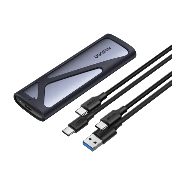 Ugreen Boitier disque dur externe Nvme/M2 SATA SSD