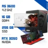 Setup Complet PC Gamer Zonetech Ryzen 5 3600 / 256 GB SSD / 16GB / RTX 3050 Prix MAROC 2