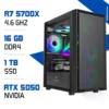 PC Gamer Ryzen 7 5700X / 1000 GB SSD / 16GB / RTX 5050 8G