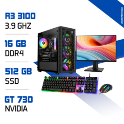 Setup Complet PC Gamer Zonetech Ryzen 3 3100 / 512GB SSD / 16GB / GT 730