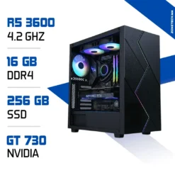 PC Gamer Ryzen 5 3600 / 16GB RAM / 256GB SSD / GT 730 4GB