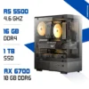 PC Gamer Zonetech Ryzen 5 5500 / 16GB RAM / 1000 GB SSD / RX 6700 10GB
