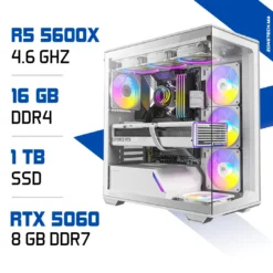 PC Gamer Ryzen 5 5600X / 1 To SSD / 16 Go DDR4 / RTX 5060