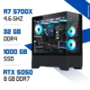 PC Gamer Ryzen 7 5700X / 1000 GB SSD / 32GB / RTX 5050 8G