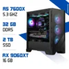 PC Gamer Zonetech Ryzen 5 7600X / 32GB RAM / 2000 GB SSD / RX 9060XT 16GB
