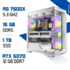 PC Gamer Zonetech Ryzen 5 7600X / 16GB RAM / 1000 GB SSD / RTX 5070 12GB