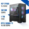 PC Gamer Zonetech Ryzen 7 7700 / 32GB RAM / 1000 GB SSD / RTX 5060 Ti 16GB