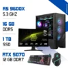 Setup Complet PC Gamer Zonetech Ryzen 5 9600X / 16GB / 1TB SSD / RTX 5070