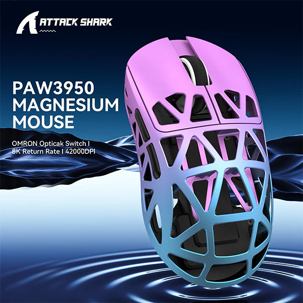 ATTACK SHARK R2 (Purple&Blue) – Image 3