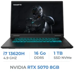 Gigabyte Gaming A16 CWH-I3FR894SH i7-13620H/16GB DDR5/1TB SSD/RTX 5070 8GB/16" 165Hz/Win11