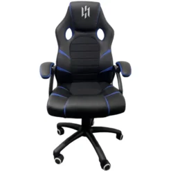 SKILLCHAIRS Raptor (Black/Blue) – Chaise Gaming en Simili-cuir (120 kg)