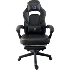 SKILLCHAIRS Striker – Chaise Gaming avec Dossier 135° et Repose-pieds