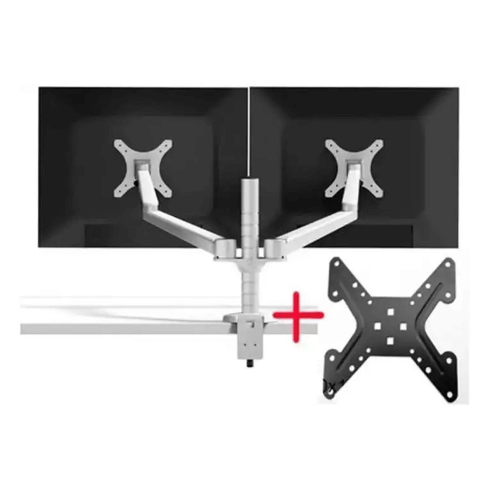 Support Écran PC OA-4S – Pour Deux Moniteurs 13" à 27"