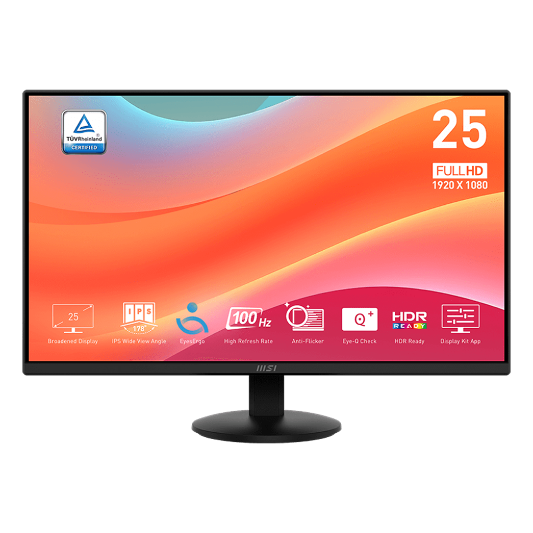 MSI PRO MP252L – Écran IPS 24.5″ Full HD 100Hz