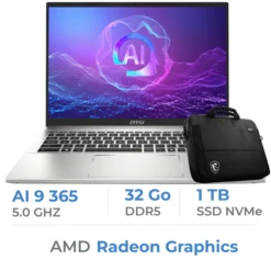 MSI Prestige A16 AI+ A3HMG-209MA AMD Ryzen AI 9 365/32GB DDR5/1TB SSD/16" 165Hz QHD+/Win11/W Bag