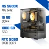 PC Gamer Ryzen 5 5600X / 1000 GB SSD / 16GB / RTX 5050 8G DDR7