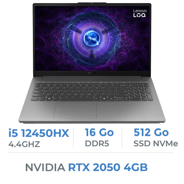 LENOVO LOQ 15IAX9E Intel i5-12450HX/16GB DDR5/512GB SSD/15.6″ 144Hz/RTX 2050 4GB