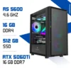 PC Gamer Ryzen 5 5600 / 512 Go SSD / 16 Go DDR4 / RTX 5060 Ti 16 GB