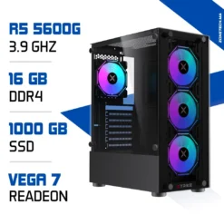 PC Gamer Ryzen 5 5600G/ 16GB / 1000 GB SSD/ Radeon Vega7