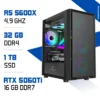 PC Gamer Ryzen 5 5600X / 1 To SSD / 32 Go DDR4 / RTX 5060 Ti 16GB