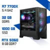 PC PRO Zonetech Ryzen 7 7700X / 32GB RAM / 1000 GB SSD / RTX 5060 8GB MAROC
