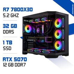 PC Pro Zonetech Ryzen 7 7800X3D / 32GB DDR5 / 1TB SSD / RTX 5070