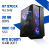 PC Pro Zonetech Ryzen 7 9700X / 32GB DDR5 / 1TB SSD / RTX 5060 Ti 16GB