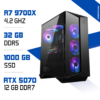 PC Pro Zonetech Ryzen 7 9700X / 32GB DDR5 / 1TB SSD / RTX 5070