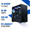 PC Gamer i5 12400F / 512 Go SSD / 16 Go DDR4 / RX 6650XT 8GB