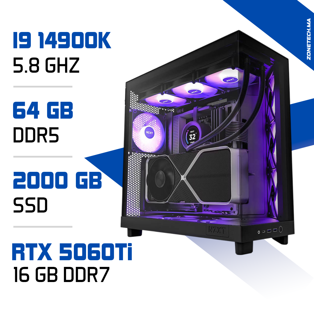 PC Pro i9-14900K / 64GB DDR5 / 2TB SSD / RTX 5060 Ti 16GB