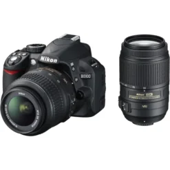 NIKON D3100 + AF-S DX 18-55 avec Téléobjectif Zoom Nikon 55-200 mm f4-5.6G AF-S VR DX If-Ed
