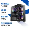 PC Gamer Ryzen 5 5500 / 16GB RAM / 512GB SSD / RX 9060 XT 16GB