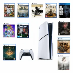 Ps5 Slim Standard Flashé + 10 Jeux MAROC