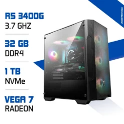 PC Gamer Ryzen 5 3400G /32GB/ 960GB SSD / Radeon Vega11