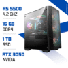 PC Gamer Zonetech Ryzen 5 5500 / 1 TB SSD / 16GB / RTX 3050 6GB MAROC