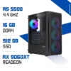 PC Gamer Ryzen 5 5500 / 16GB RAM / 512 GB SSD / RX 9060 XT 8GB
