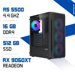 PC Gamer Ryzen 5 5500 / 16GB RAM / 512 GB SSD / RX 9060 XT 8GB