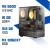 PC Gamer Ryzen 5 5600 / 16GB RAM / 512 SSD / RX 9060 XT 8GB