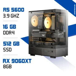 PC Gamer Ryzen 5 5600 / 16GB RAM / 512 SSD / RX 9060 XT 8GB