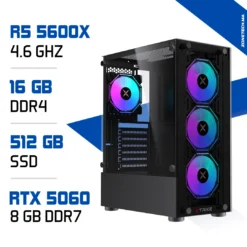 PC Gamer Ryzen 5 5600X / 512 Go SSD / 16 Go DDR4 / RTX 5060
