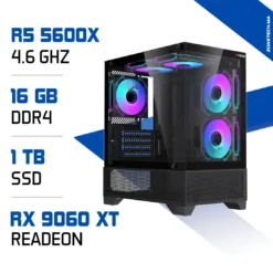 PC Gamer Ryzen 5 5600X / 16GB RAM / 1TB SSD / RX 9060 XT 8GB