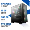 PC Gamer Ryzen 7 5700X / 960 GB SSD / 16GB / RTX 5050 8GB