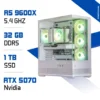 PC Gamer Zonetech Ryzen 5 9600X / 32GB DDR5 / 1TB SSD / RTX 5070