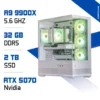 PC Gamer Zonetech Ryzen 9 9900X / 32GB DDR5 / 2TB SSD / RTX 5070