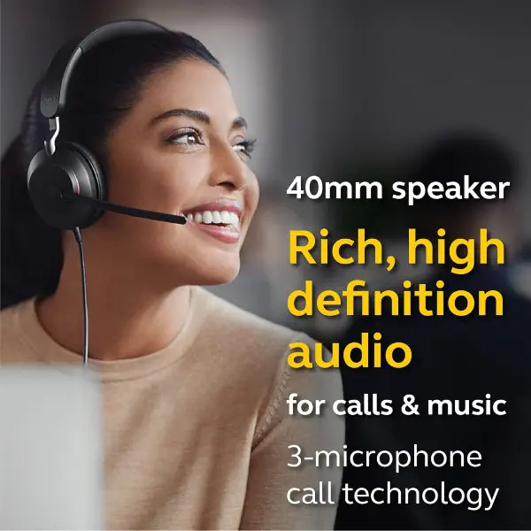 Jabra Evolve2 40 UC Wired Headphones, USB-C pri maroc